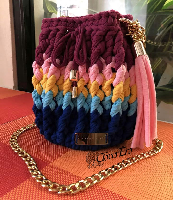 Rainbow Tassel Purse
